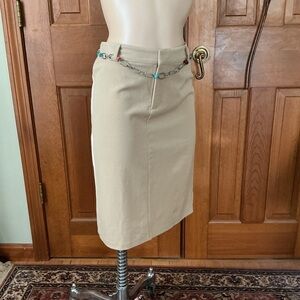 GAP Tan Pencil Skirt and additional belt.